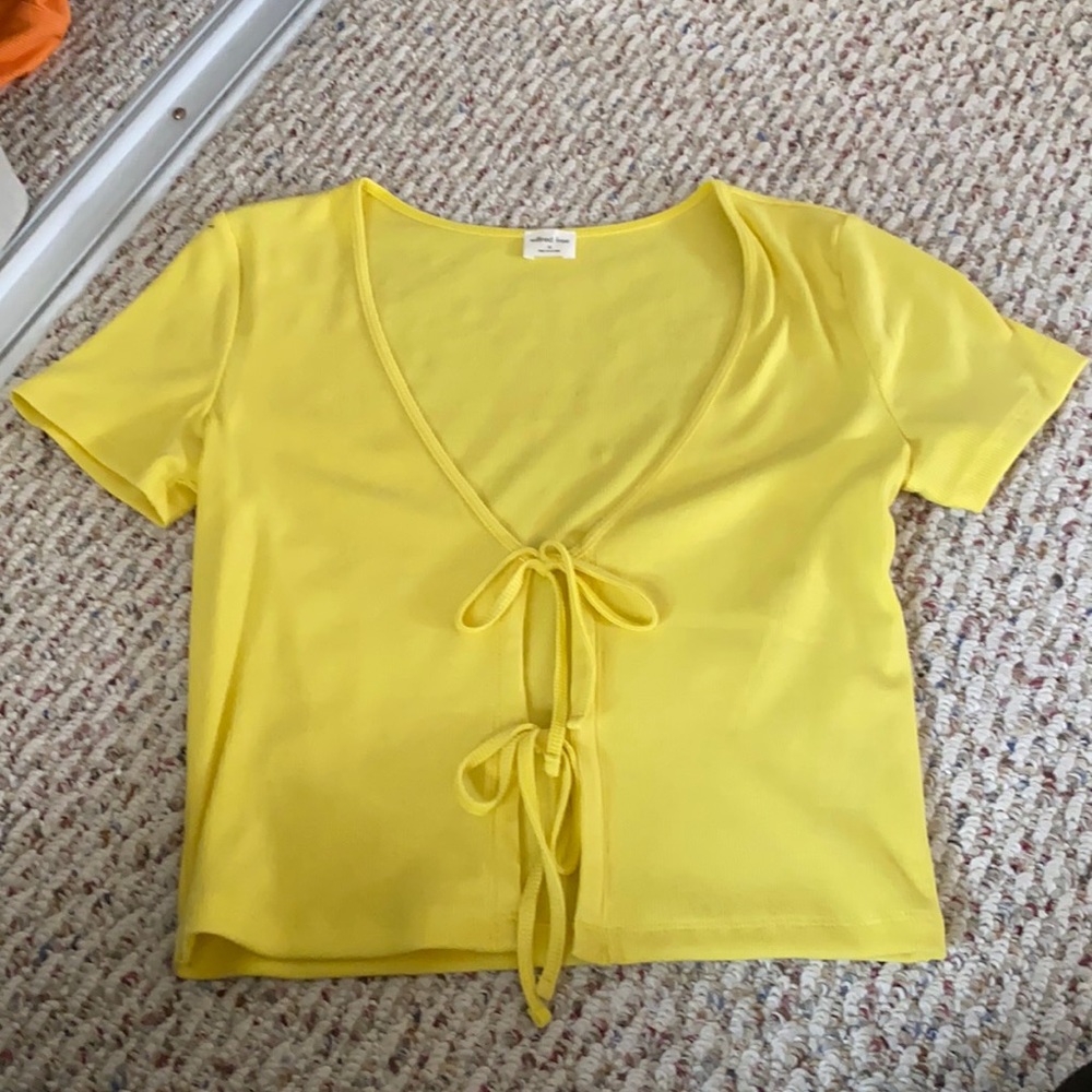 wilfred yellow tie top
